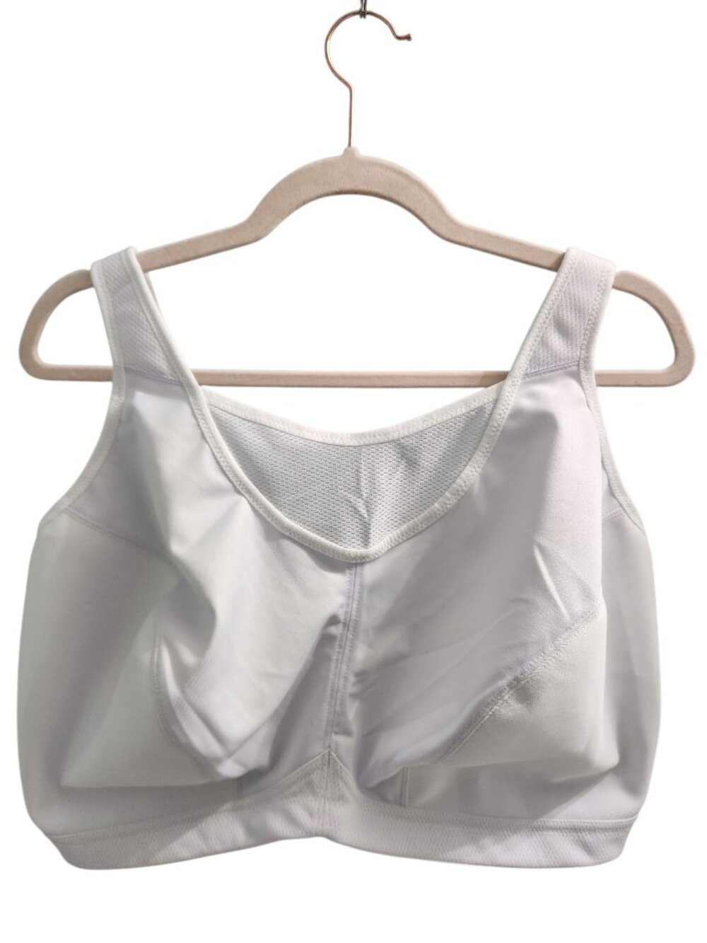 Glamorise Sports Bra 44J White Women's No Bounce Camisole High Impact 1066